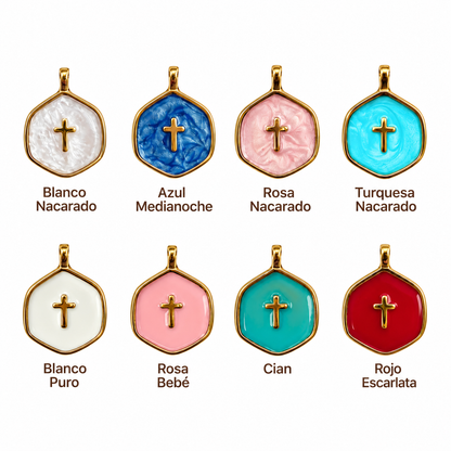 Collar de Cruz Agua Viva
