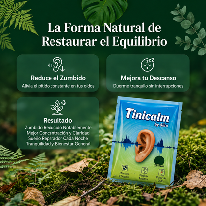 TiniCalm™ | Reduce los zumbidos y pitidos de forma natural en 2 Semanas