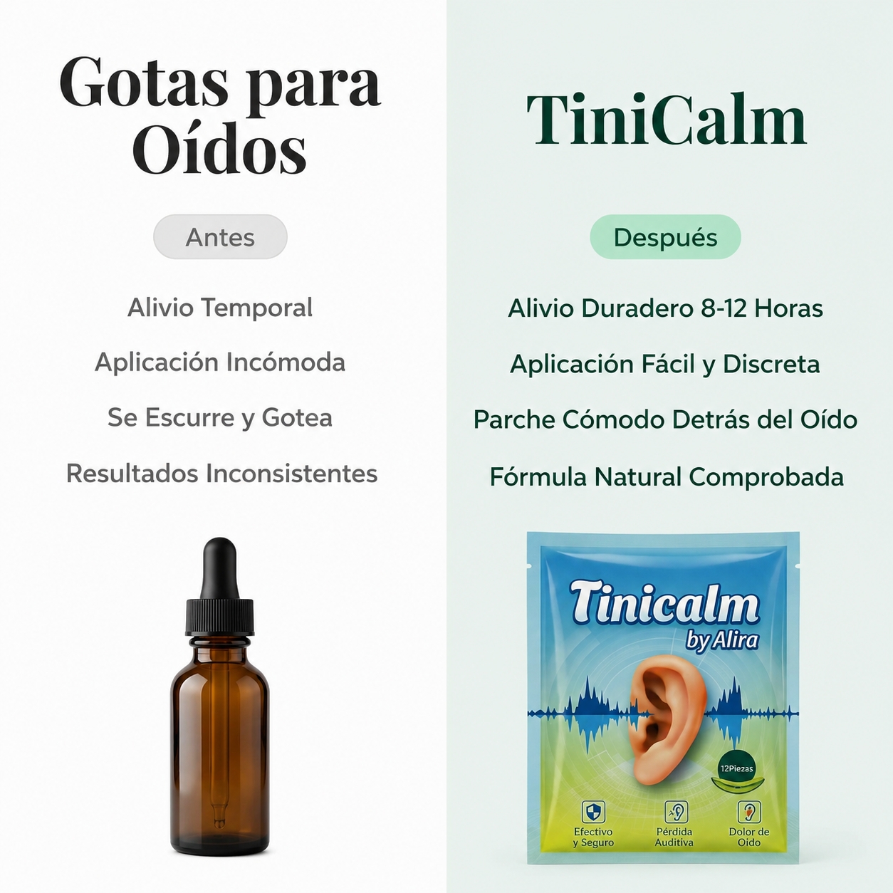 TiniCalm™ | Reduce los zumbidos y pitidos de forma natural en 2 Semanas