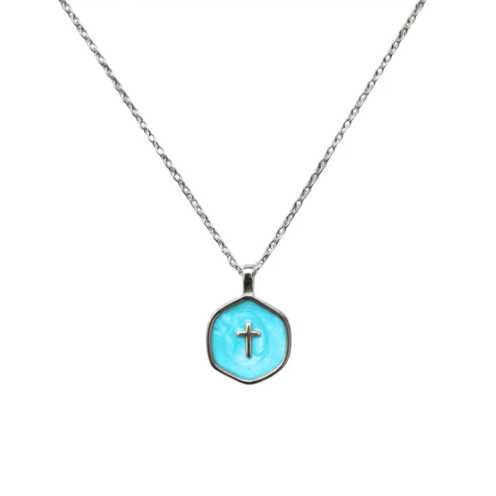 Collar de Cruz Agua Viva