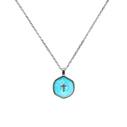 Collar de Cruz Agua Viva