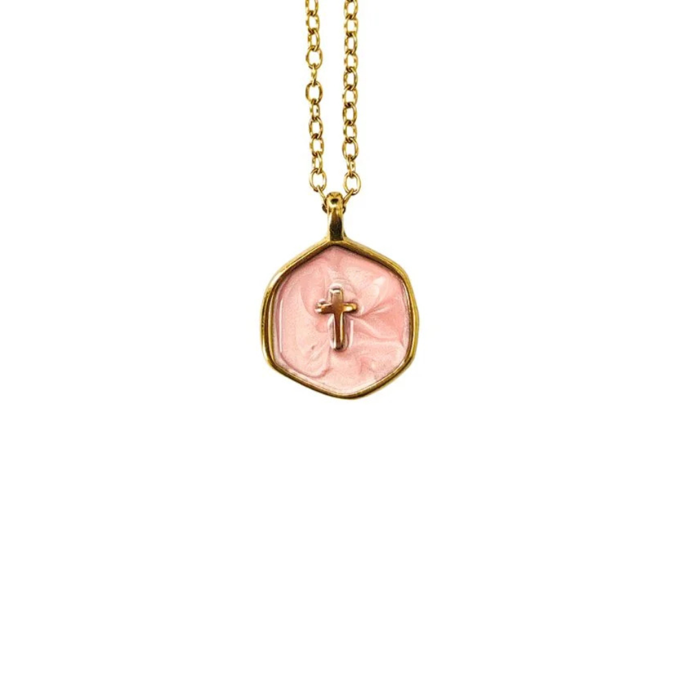 Collar de Cruz Agua Viva
