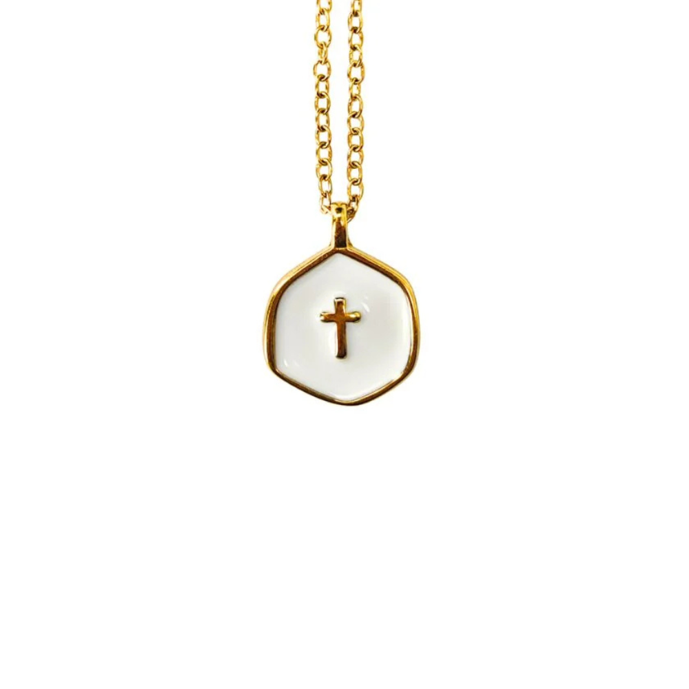 Collar de Cruz Agua Viva